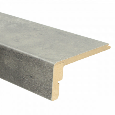 Pièce d'extrémité CPL Uniclic en basalte foncé PRO 138 x 13,2 cm