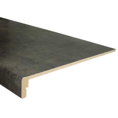 CPL marche d'escalier en acier noir 115 x 50 cm