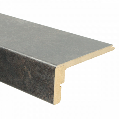 Pièce d'extrémité CPL Uniclic en acier noir 278 x 13,2 cm