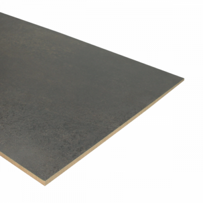 Double contremarche en acier noir 92 x 40 cm