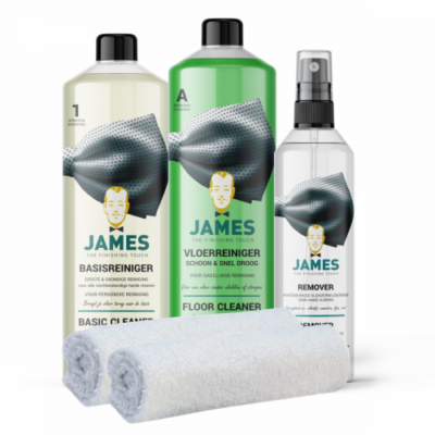 Ensemble de produits pour sols durs James (5 pièces)