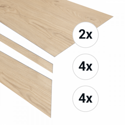 Ensemble de marches en PVC panna cotta