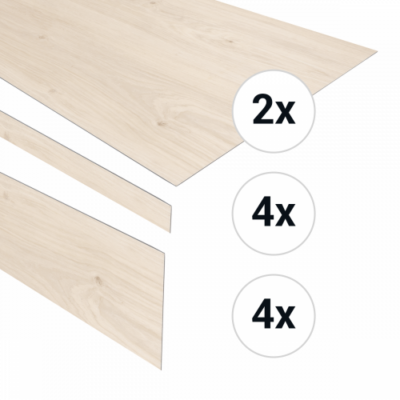 Ensemble de marches en PVC cheesecake