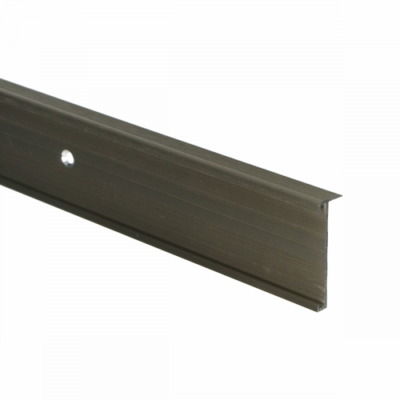 Profil de nez de marche en PVC en acier inoxydable brossé 14x43mm 3m