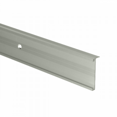 Profil de nez de marche 14x43mm pour PVC 2-3mm argenté