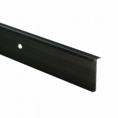 Profilé de nez de marche 14x43mm pour PVC de 2-3mm en noir.