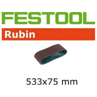 Festool Bande abrasive L533X 75-P100 RU2/10 Rubin 2