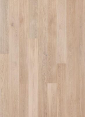 Parquet en Chêne - Vernis Brossé Blanc - 500/2200x260x15/4mm